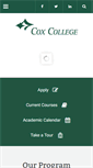 Mobile Screenshot of coxcollege.edu