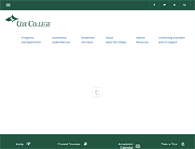 Tablet Screenshot of coxcollege.edu